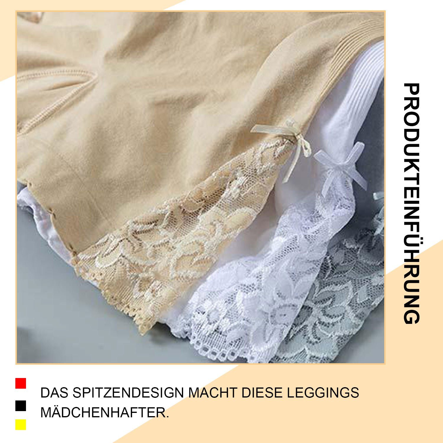 Unterwäsche Leggings 4 MAGICSHE Radlershorts für Stück Höschen Damen Shorts (1-tlg)
