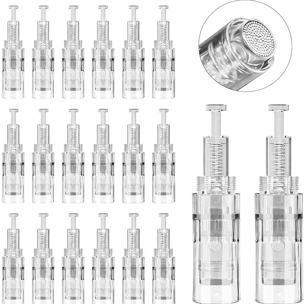 COOL-i ® Micro-Needling Microneedling Pen 0-2,5mm, 9 Stufen, 7 LED-Lichter, 12 Nadelköpfe, Für ergänzende Hautpflege & Hautbildverbesserung V2