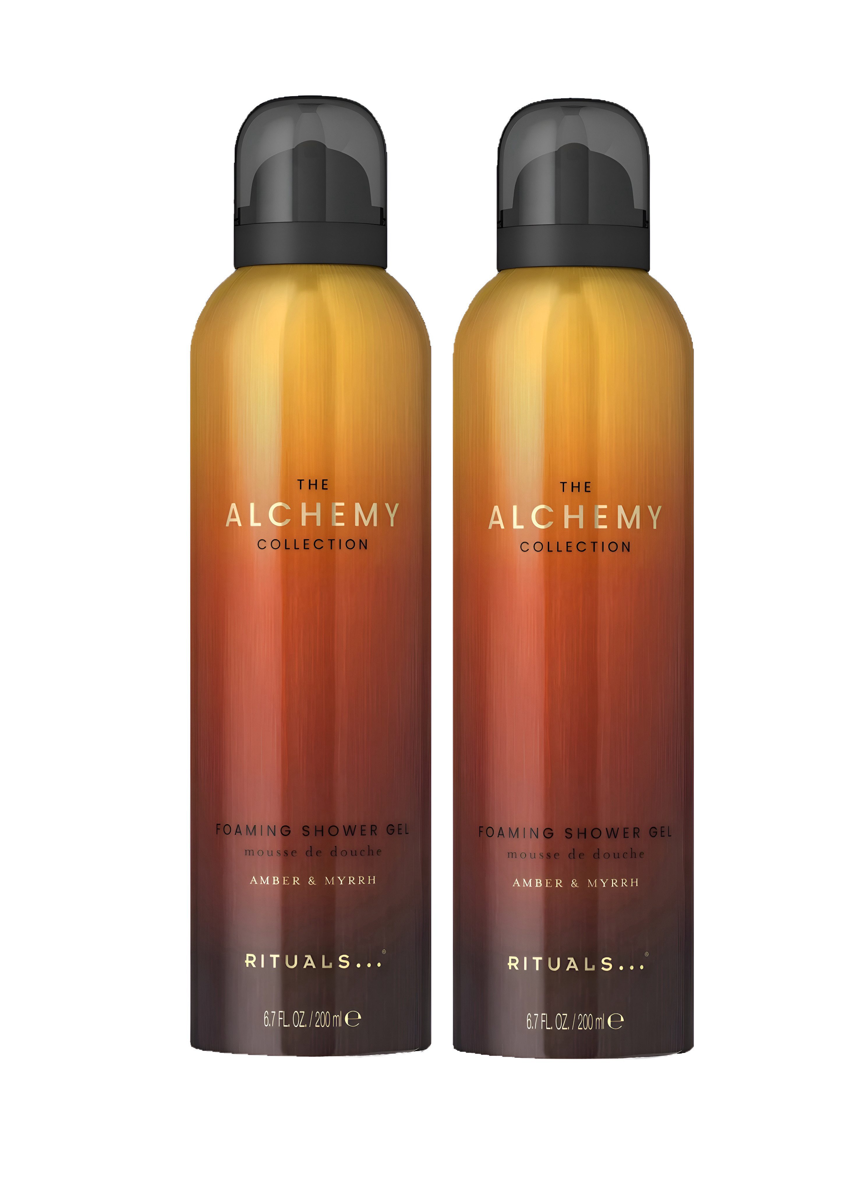 Rituals Duschgel The Alchemy Collection Vorteilspack 2x200 ml Amber Myrrhe Duschschaum, 2-tlg., intensive Feuchtigkeitspflege, würziger & warmer Duft