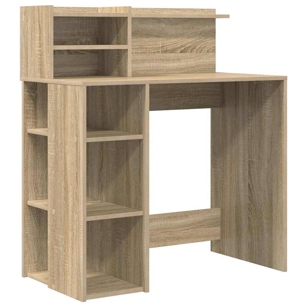 vidaXL Schreibtisch Schreibtisch mit Stauraum Sonoma günstig online kaufen