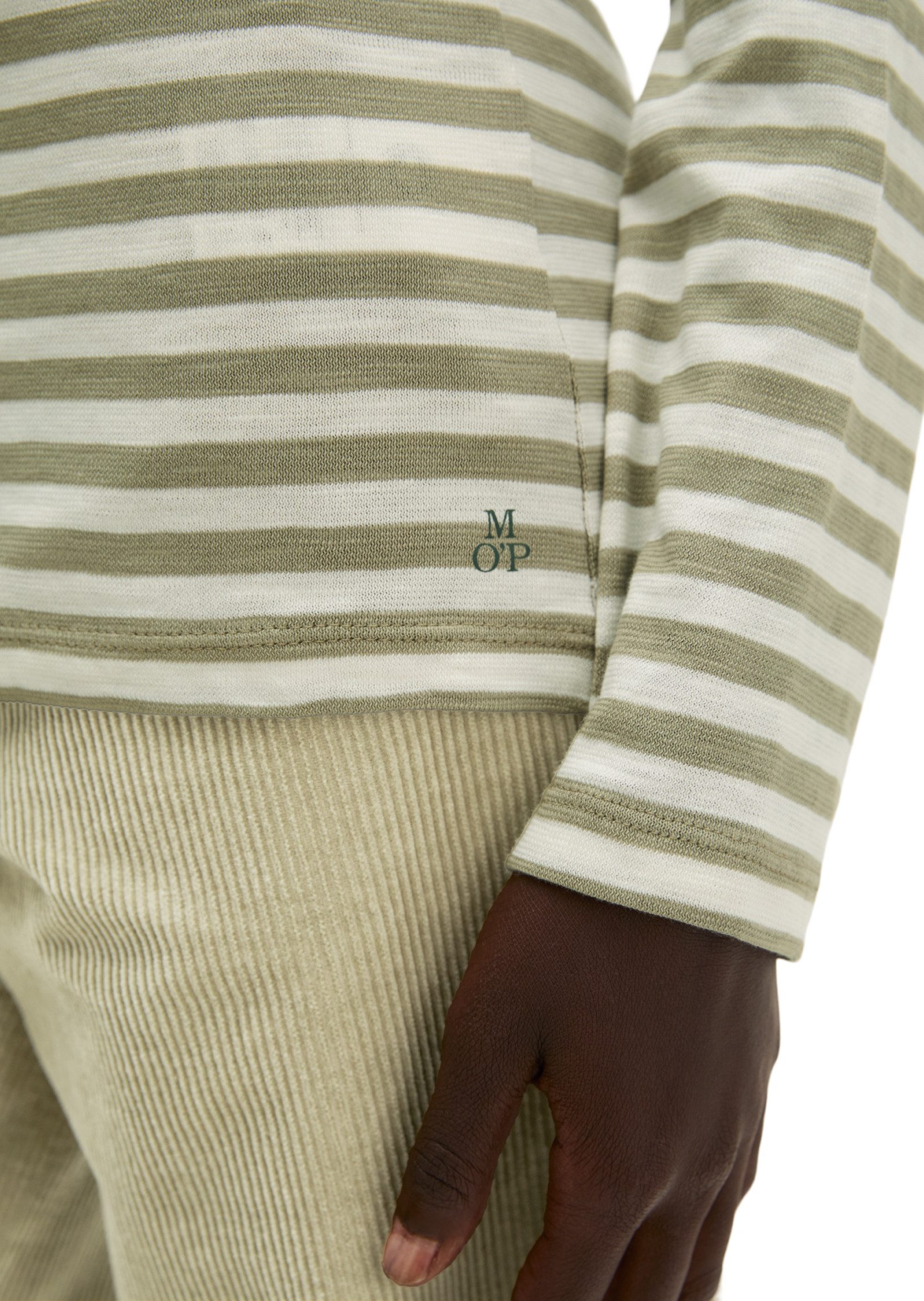 Marc O'Polo Langarmshirt aus weichem Slub-Jersey – Bild 4 von 5