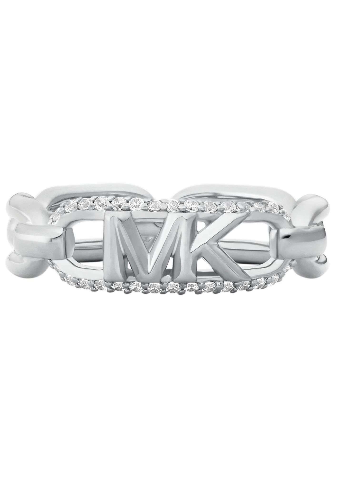 MICHAEL KORS Fingerring PREMIUM, MKC1658CZ, mit silberfarben-kristallweiß Zirkonia OVAL, EMPIRE