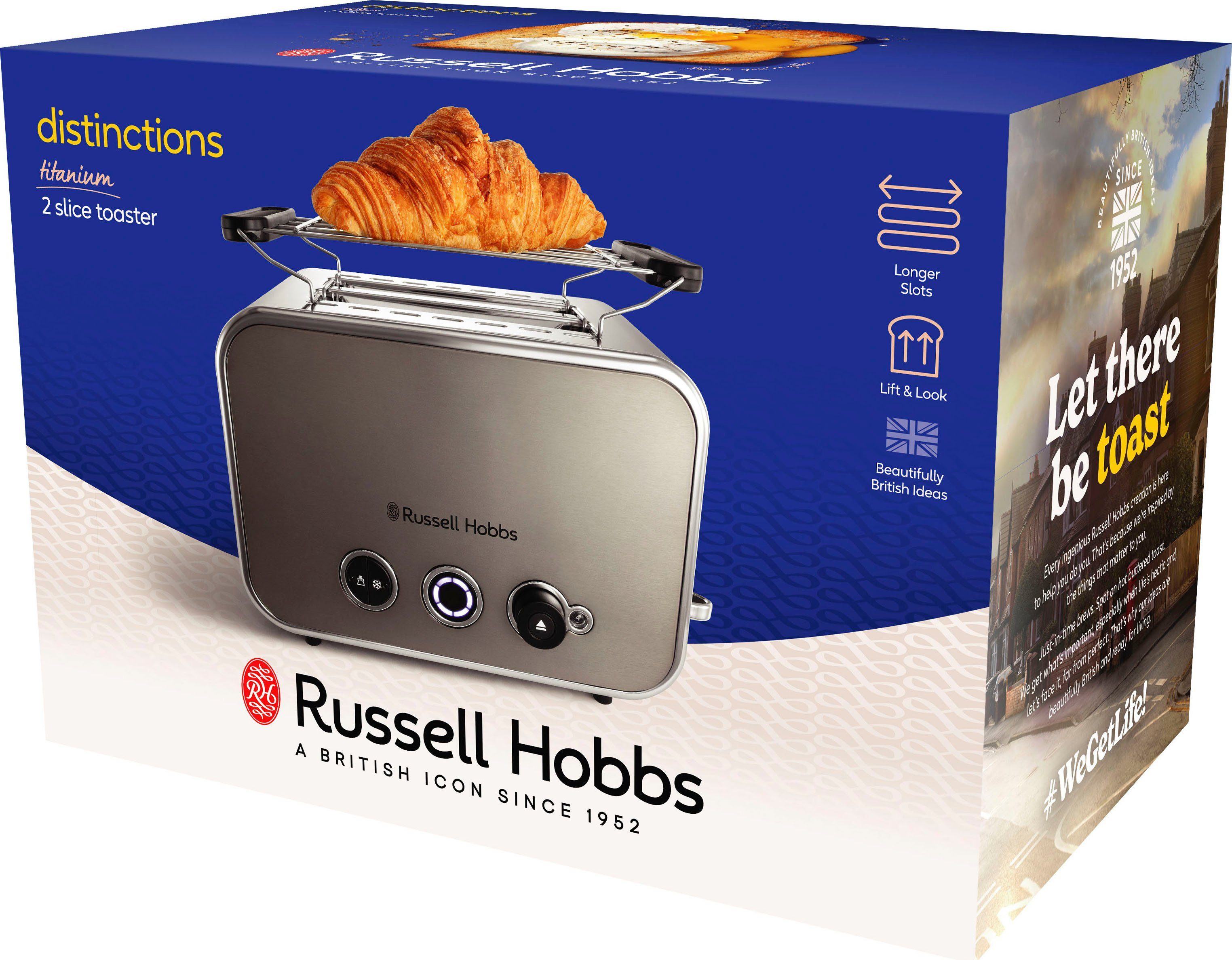 Scheiben, 1600 kurze 26432-56, für Toaster 2 2 HOBBS Titanium W RUSSELL Schlitze, Distinctions