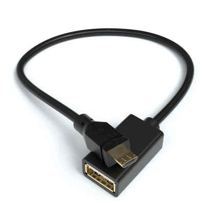 JAMEGA USB-OTG Adapter Kabel Micro USB Typ B Stecker auf USB A Buchse USB-Adapter