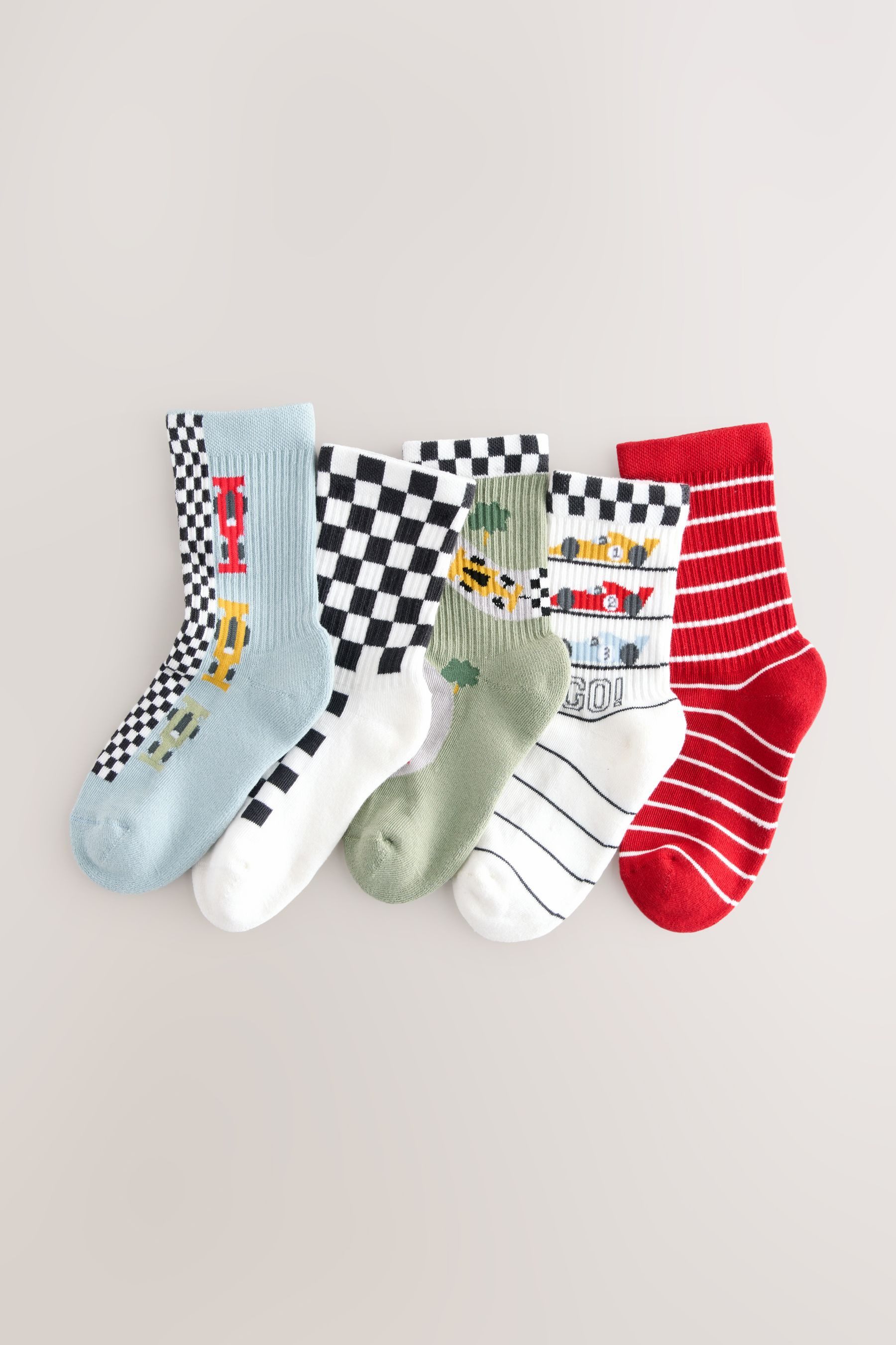 Next Basicsocken Socken mit gepolstertem Fußbett, 5er-Pack (5-Paar) – Bild 2 von 5