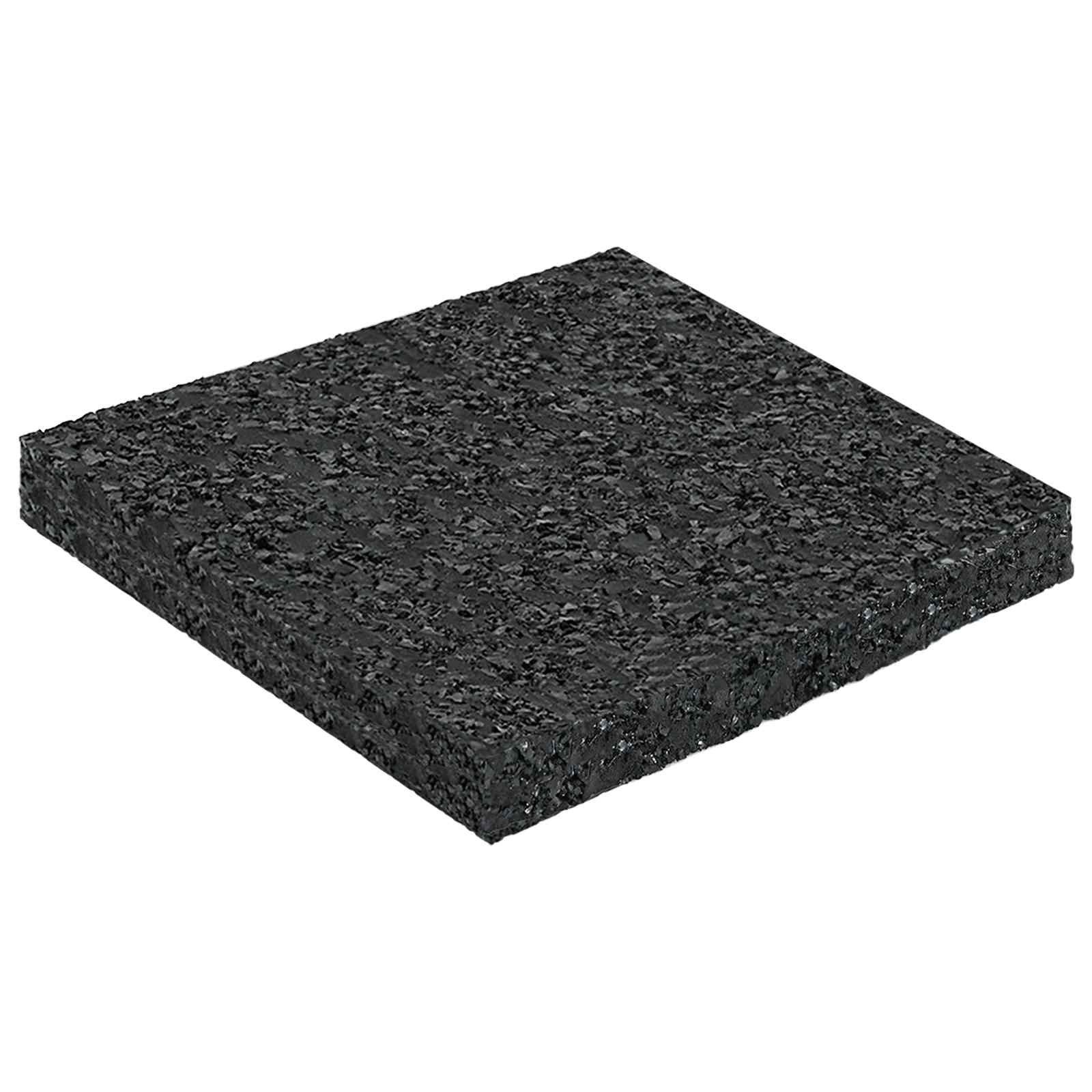 Gummimatte Gummigranulat-Patiopad Schwarz 9 x 9 x 0,8 cm Gummi