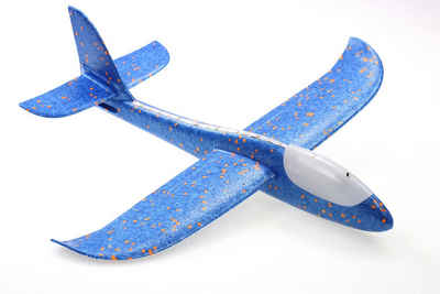 ELLUG Spielzeug-Segelflieger »großes XXL Segelflugzeug Segelflieger aus Styropor mit LED Beleuchtung 49*48*12,5cm Flugzeug Flieger Outdoor-Sport Wurf-Spielzeug«