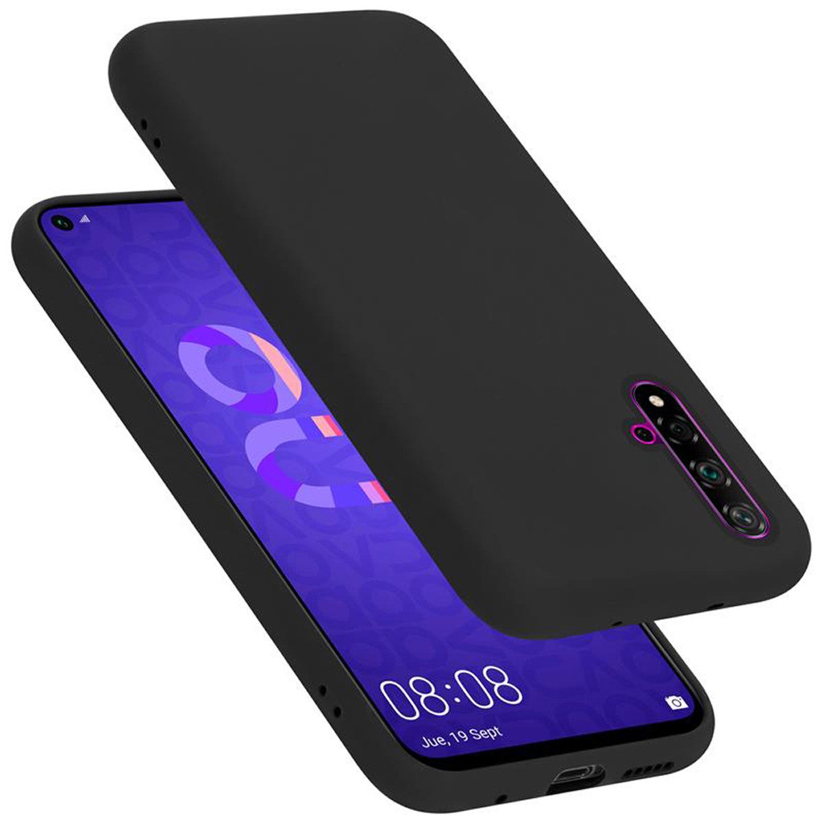 Cadorabo Handyhülle für Honor 20 / 20S / Huawei NOVA 5T Hülle Honor 20 / 20S / Huawei NOVA 5T, Flexible Hülle TPU Silikon Schutzhülle Back Cover Case