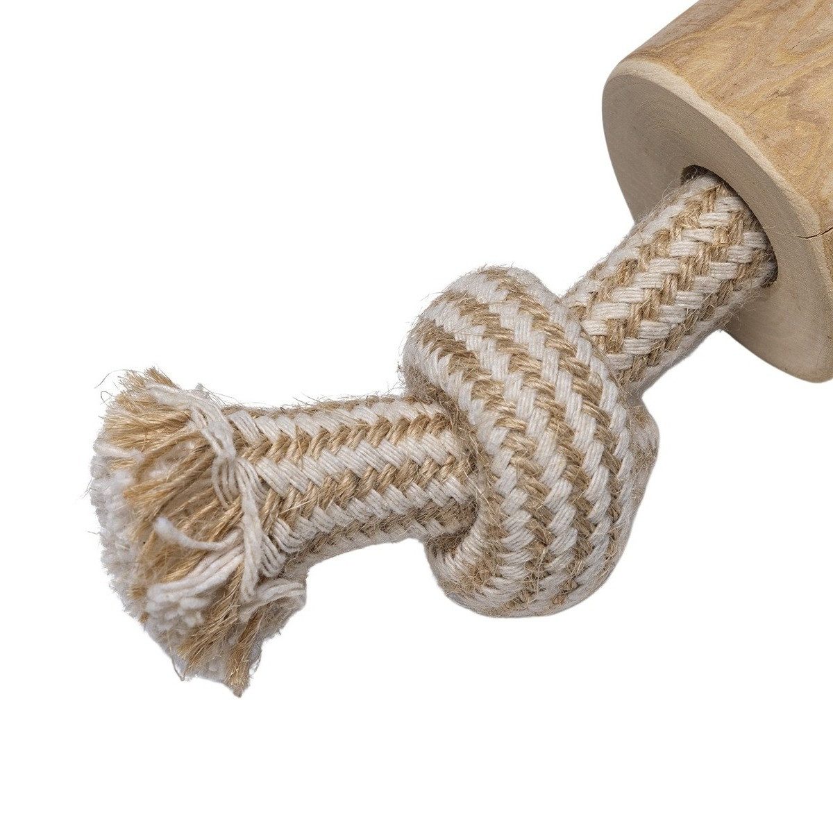 Beeztees Kauspielzeug Hundespielzeug Patries aus Kaffeeholz/Baumwolle