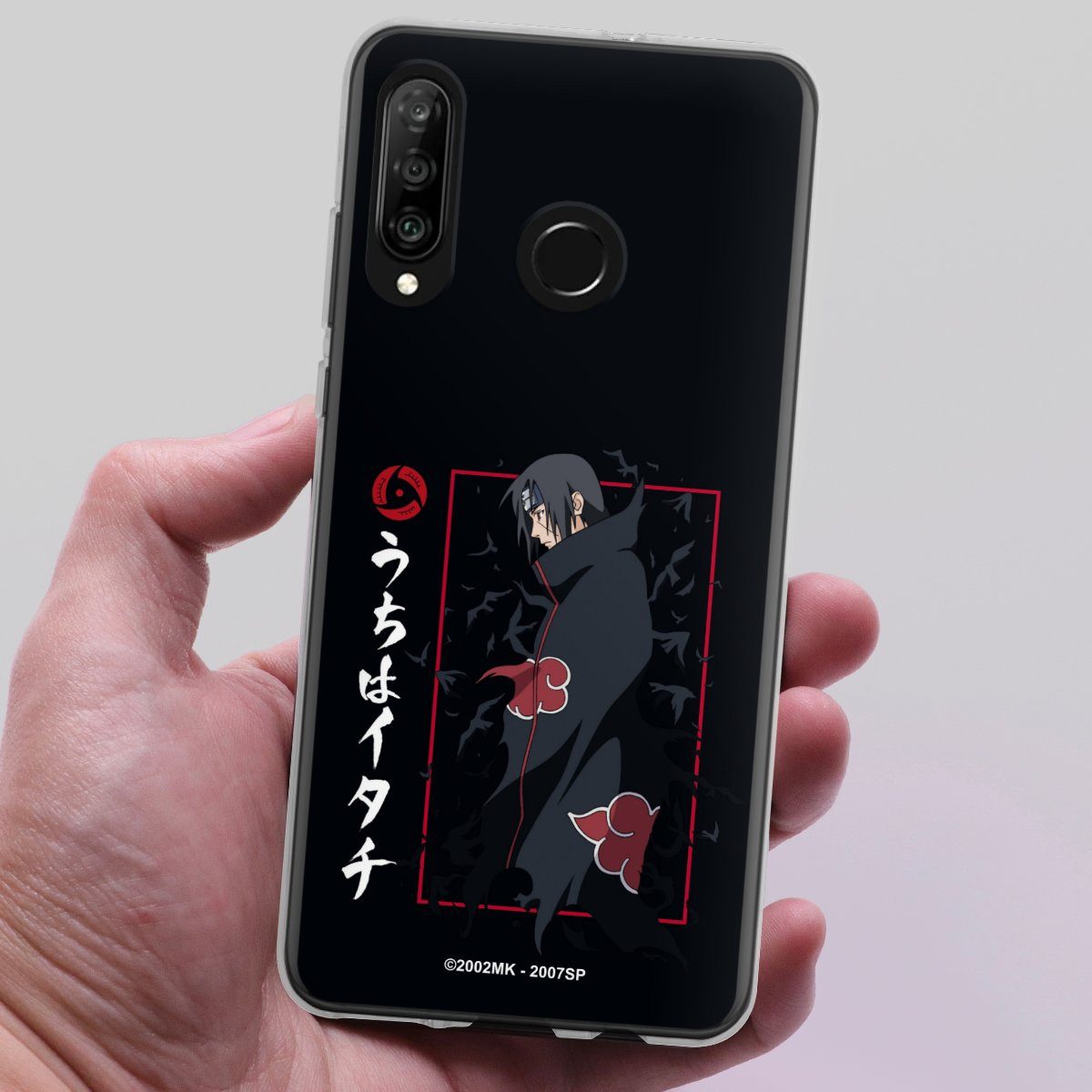DeinDesign Handyhülle Itachi Uchiha Offizielles Lizenzprodukt Naruto Shippuden, Huawei P30 Lite New Edition Silikon Hülle Bumper Case Smartphone Cover