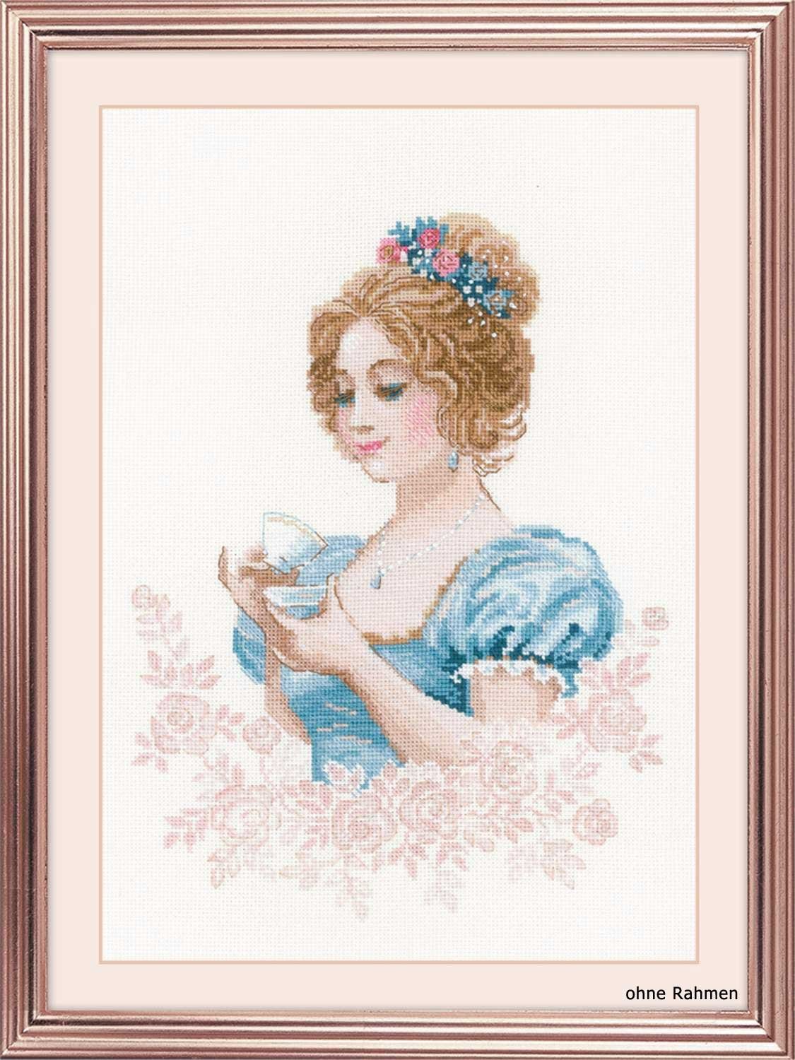 Riolis Kreativset Riolis Kreuzstichpackung "Nachmittagstee-Club", Zählmuster, (embroidery kit by Marussia). € 30,09