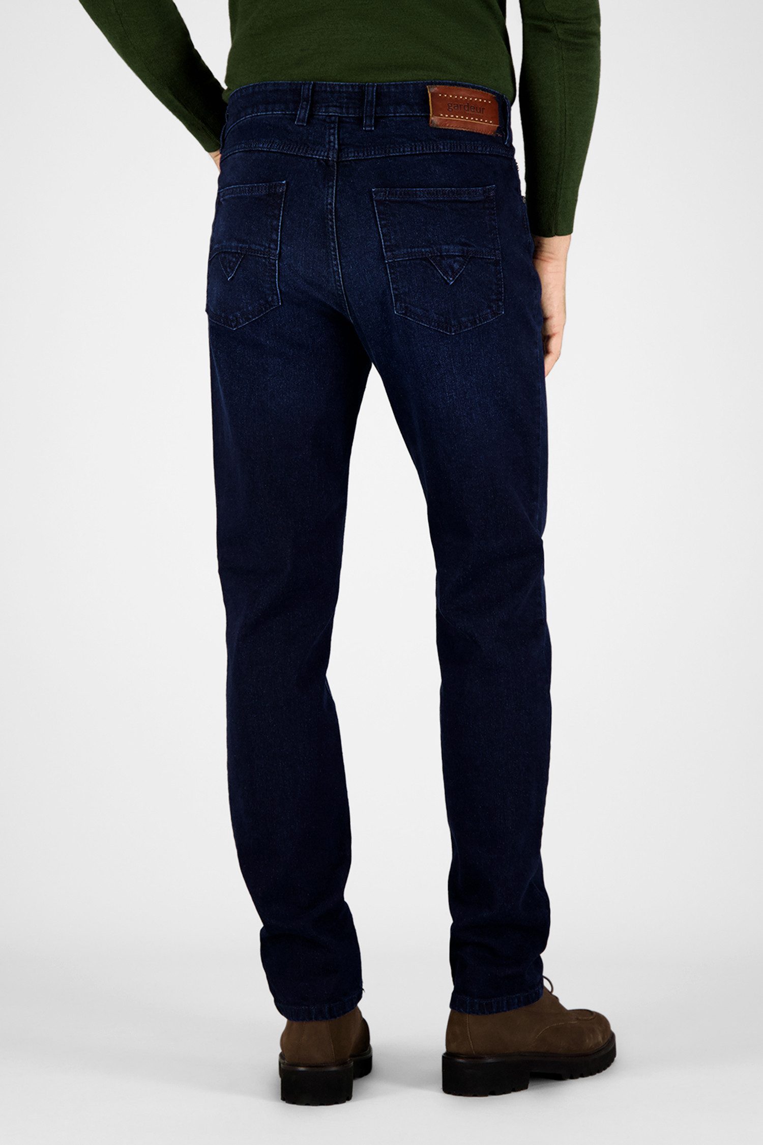 Atelier GARDEUR Tapered-fit-Jeans NEO-471221-7169 Regular Fit dark rinse used Authentischer Used-Look mit Stretch und robuster Steppnaht