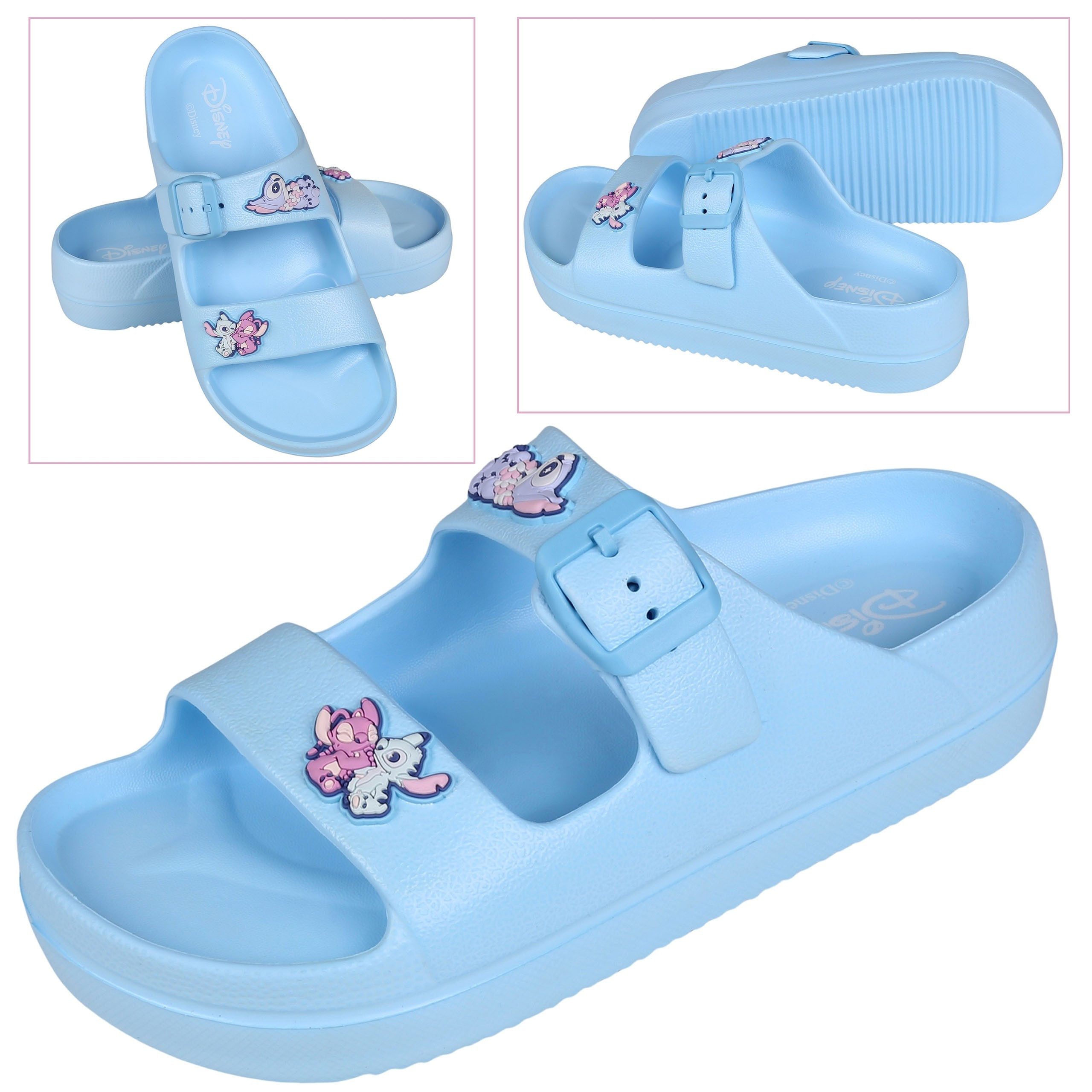 Sarcia.eu Stitch Damen Schaumstoff-Badelatschen, dicke Sohle 40 EU / 7 UK Badeschuh