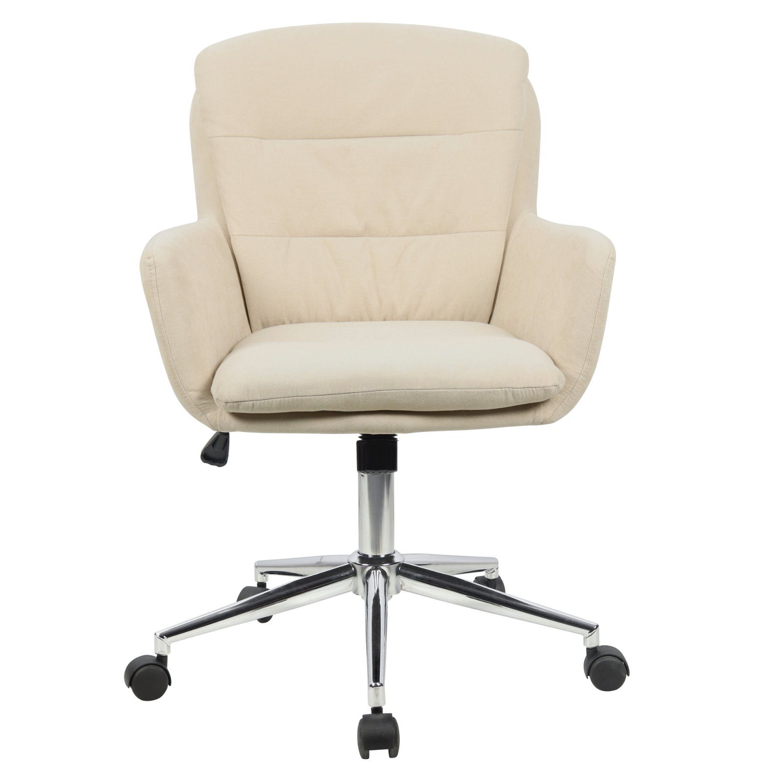 SVITA Schreibtischstuhl MARTE, höhenverstellbar, Bürostuhl, Drehstuhl mit Rollen, Beige