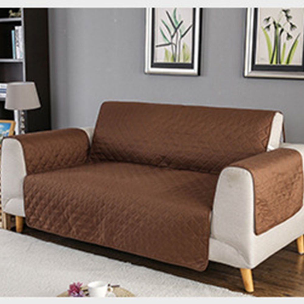 Sofabezug wasserdichte Antirutsch Kaffee Sofahusse 130*196cm, Sofahusse FELIXLEO