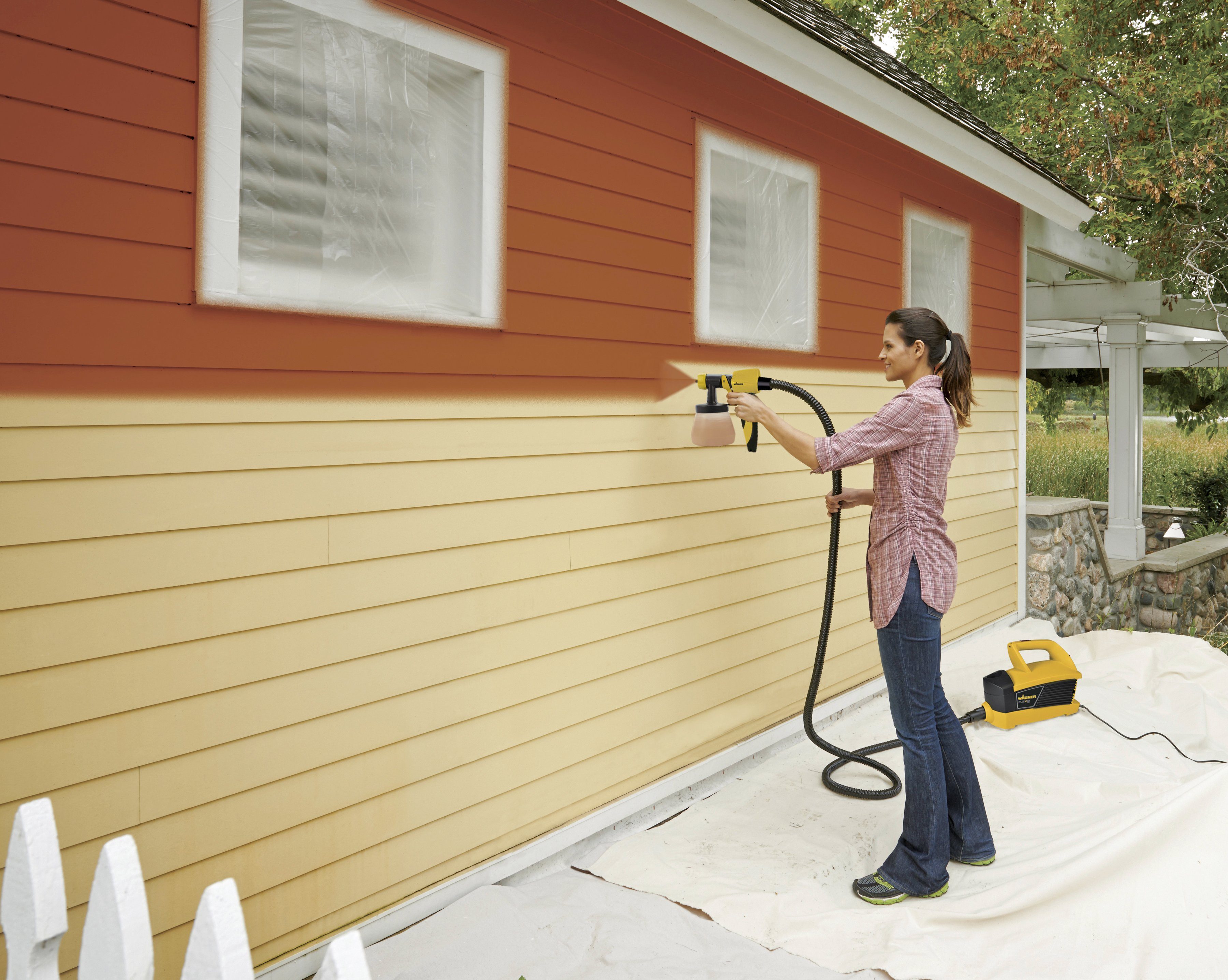 WAGNER Farbsprühgerät W 690 Flexio, Universal Sprayer, inkl. 2 Behälter, je 800 ml