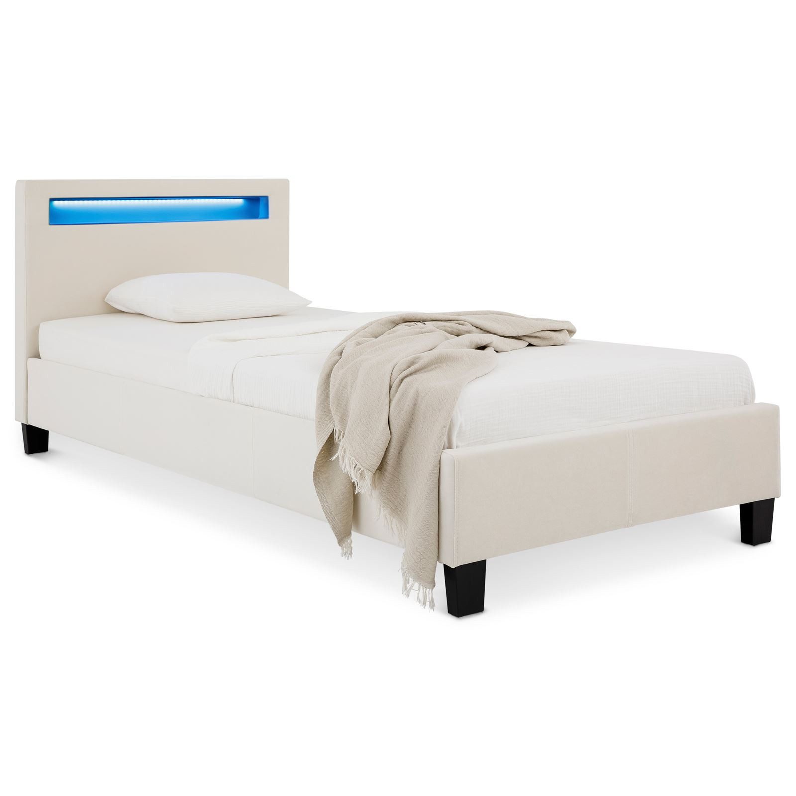 IDIMEX Polsterbett BAGO, Jugendbett mit LED günstig online kaufen