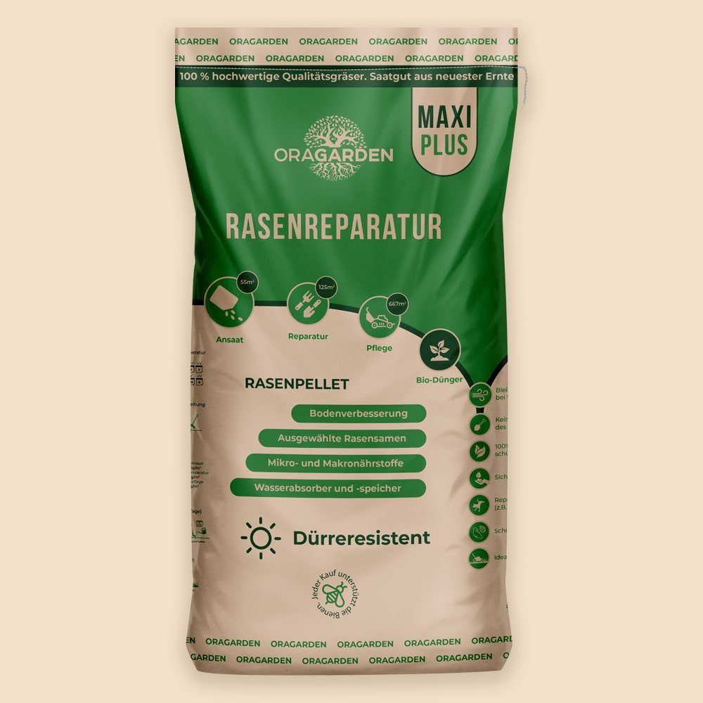 OraGarden Spezialerde Rasenpellets Dürreresistent Maxi Plus, (Packung, Dürreresistent)