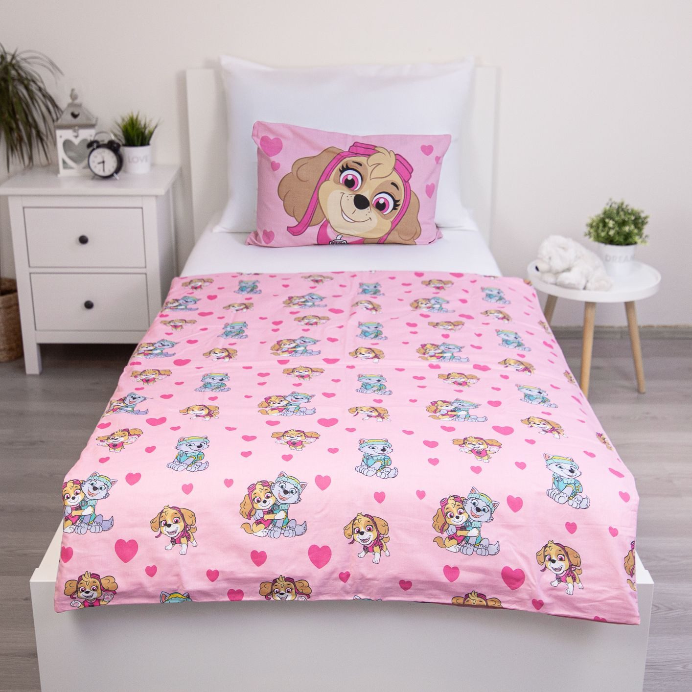 PAW PATROL Kinderbettwäsche Baby und Kinder Bettwäsche Set 100 × 135 cm + 40x60 cm, Baumwolle