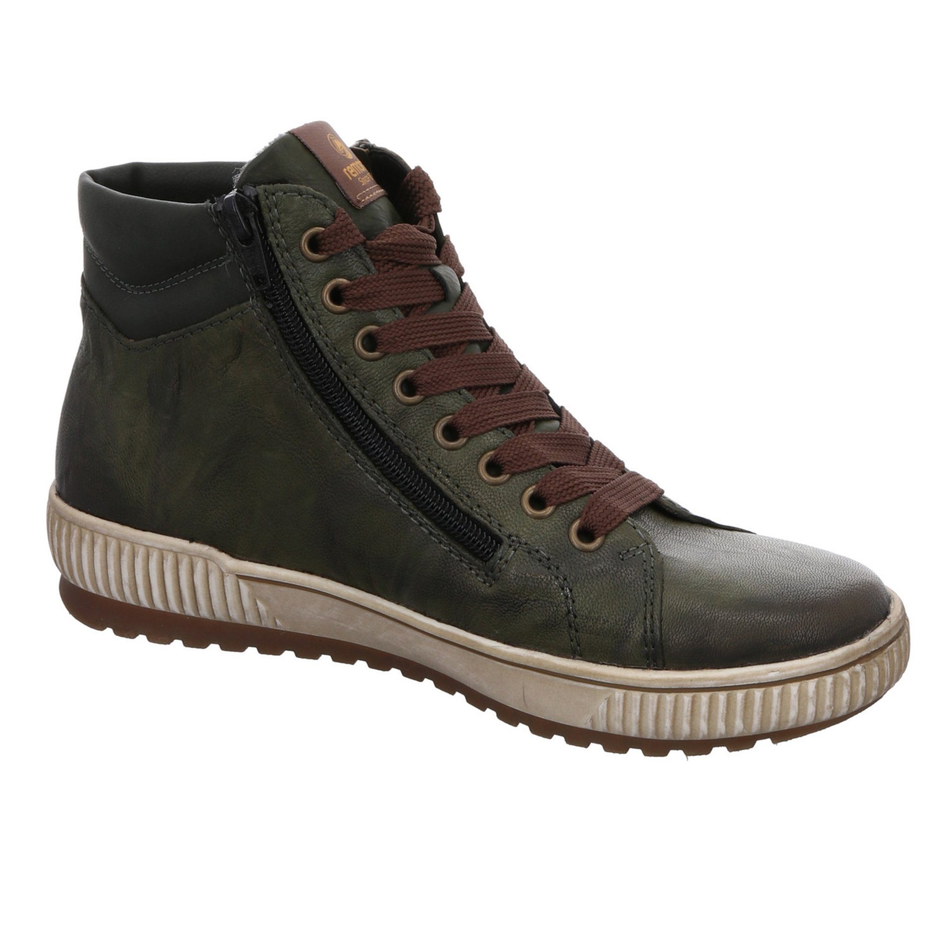 Damen High-Top grün Sneaker Schuhe Sneaker Sneaker (52) Leder-/Textilkombination Remonte