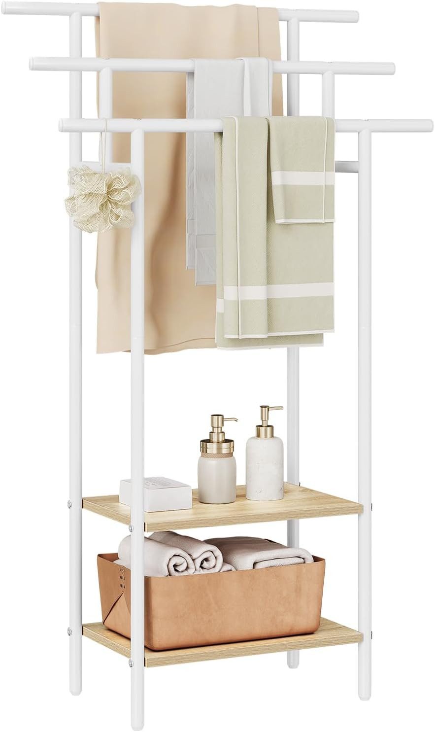 EUGAD Handtuchständer, Handtuchhalter, mit 3 Handtuchstangen aus Metall Hol günstig online kaufen