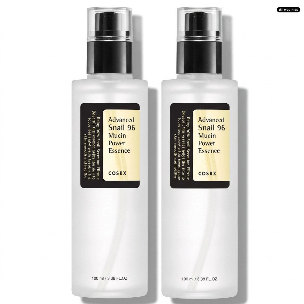 Cosrx Gesichtsserum Cosrx Advanced Snail 96 Mucin Power Essence 2er Set, 1-tlg., Essenz mit 96 % Schneckensekret-Filtrat im praktischen 2er Set