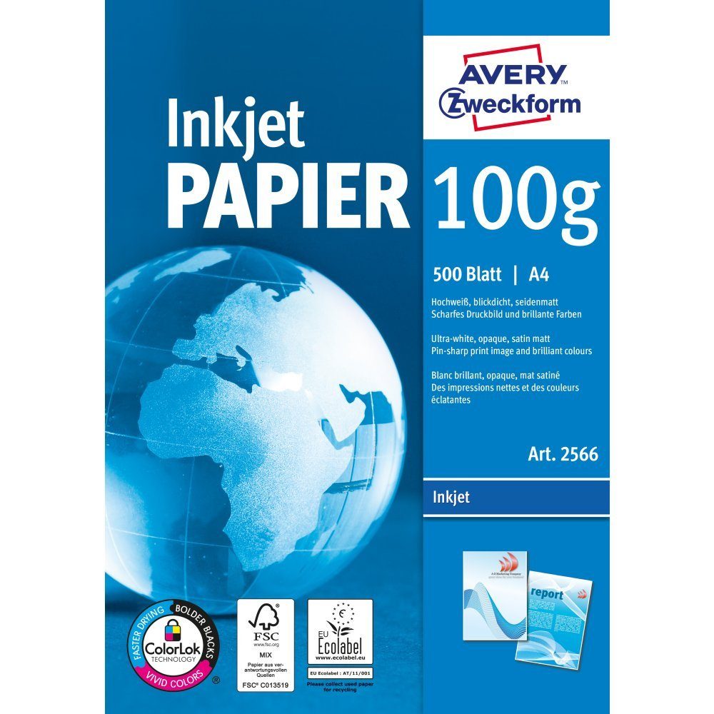 Avery Zweckform Druckerpapier 2566 Druckerpapier