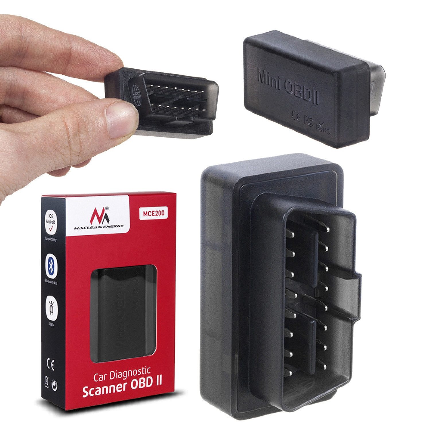 Maclean OBD2-Diagnosegerät MCE200, 1-tlg., OBD2 Diagnosegerät