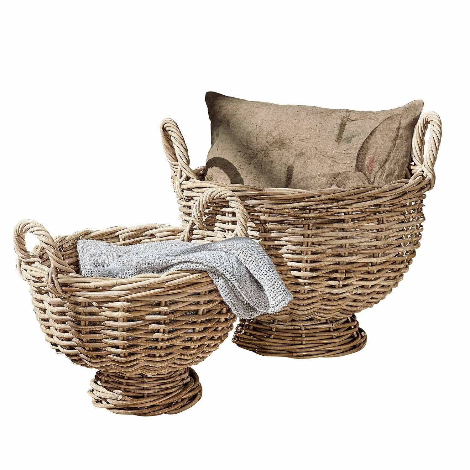 Mirabeau Dekokorb Korb 2er Set Bunyan braun (2er Set, 2er Set)