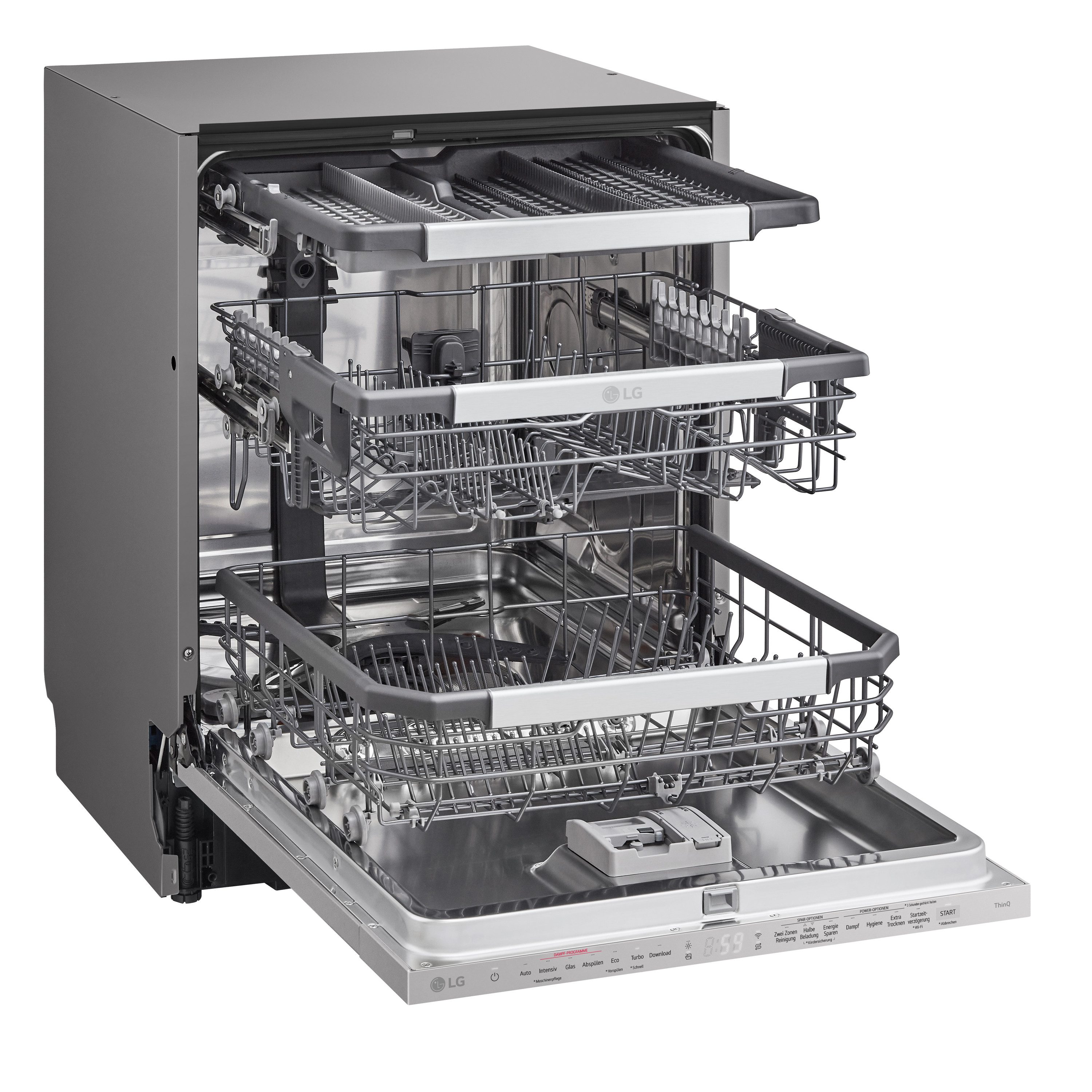 LG vollintegrierbarer Geschirrspüler DB597TXS, 14 Maßgedecke