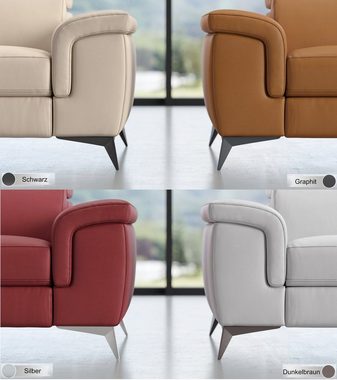 Sofanella 3-Sitzer 3-Sitzer AMARO Stoffsofa Relaxfunktion Designersofa