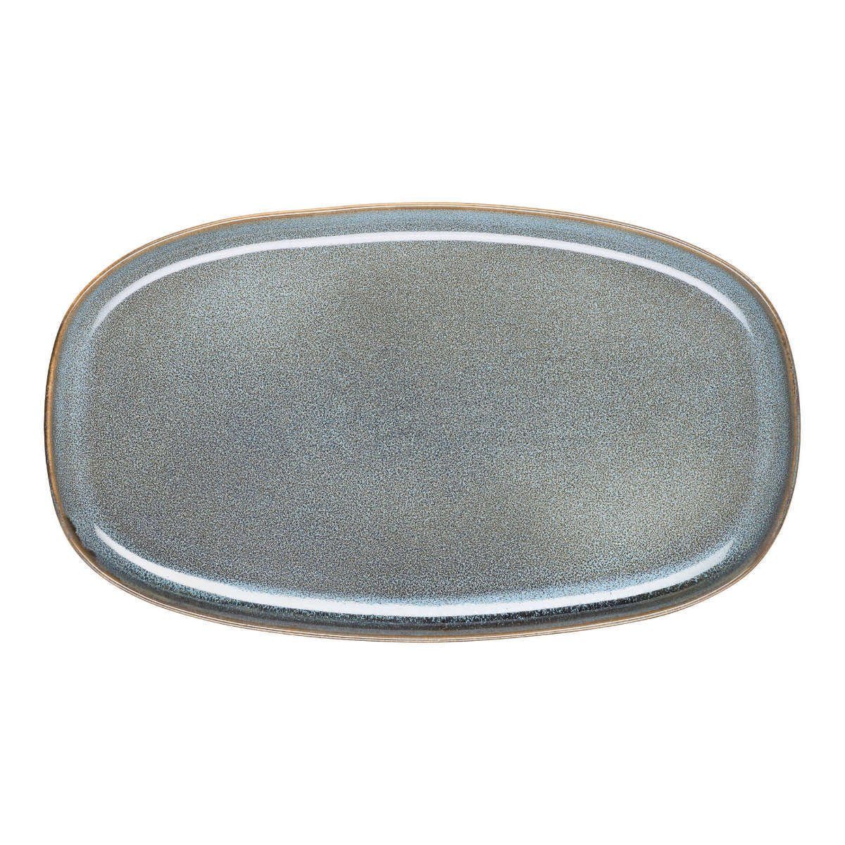 ASA SELECTION Servierplatte Saisons Denim, Steinzeug, 31x18x2 cm