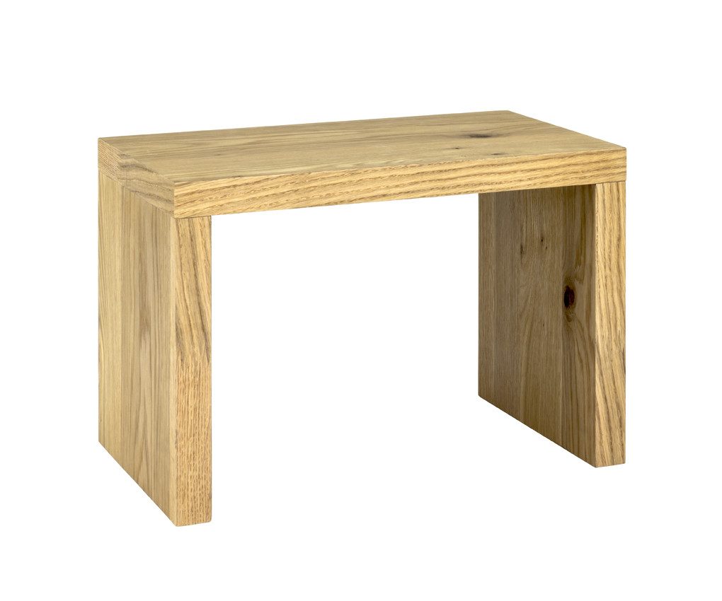 HAKU Beistelltisch Beistelltisch Wabenplatte-Sofatisch Echtholzfunier-B 50xH 35xT 30 cm (1 Stück), Beistelltisch aus Metall