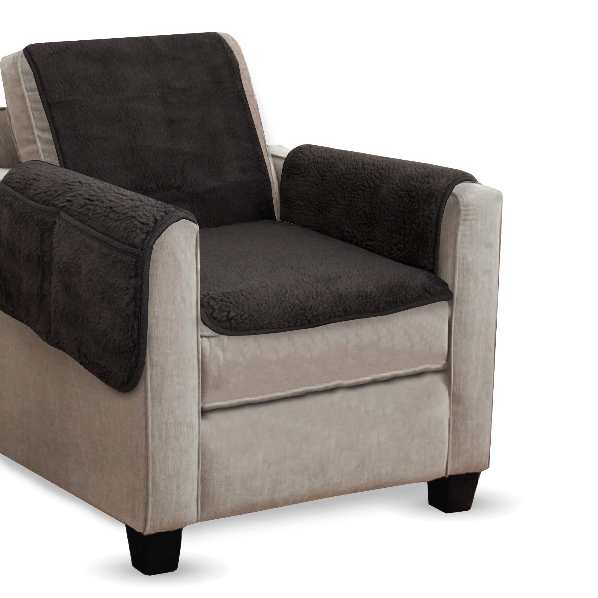 Bestlivings Sesselschoner Lammflor Optik, Sesselüberwurf flauschig - Schonb günstig online kaufen