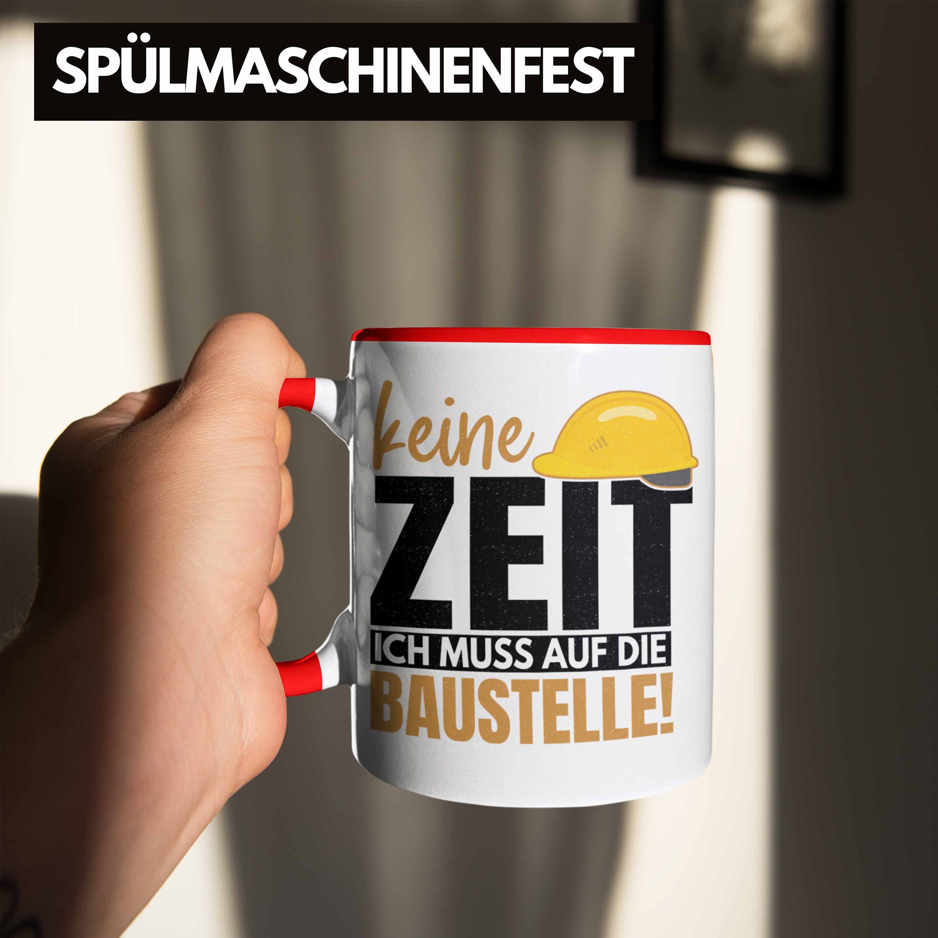 Trendation Tasse Trendation - Bauherr Geschenk Spruch Tasse Bauherrin Männer Lustiger S