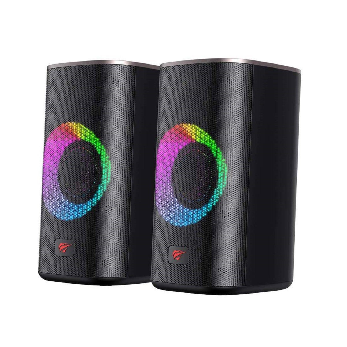 Havit Computer-Lautsprecher Speakers 2.0 Bluetooth RGB-Beleuchtung Schwarz PC-Lautsprecher