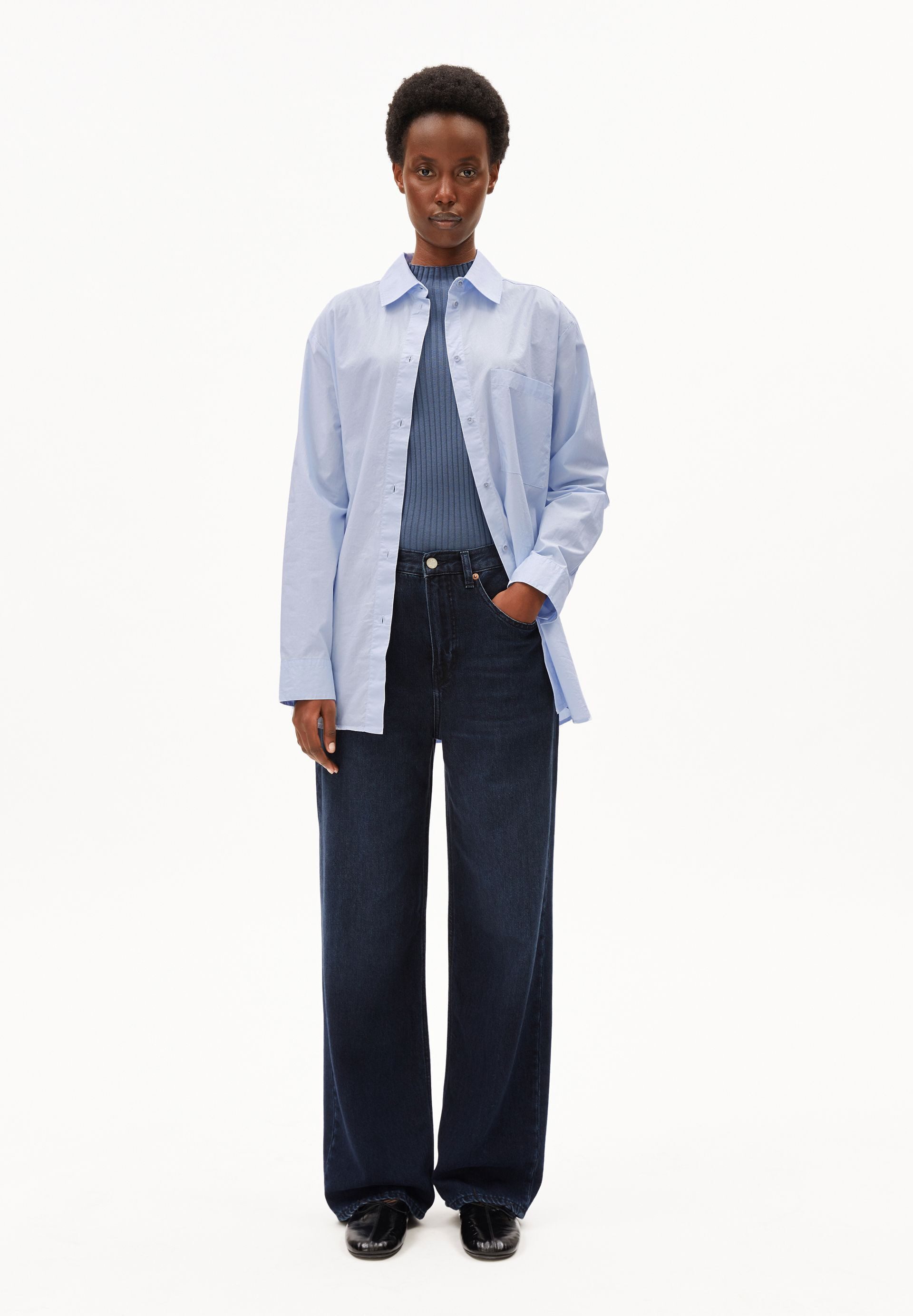 Armedangels Boyfriend-Jeans HAAYI Jeans aus Bio-Baumwoll Mix non stretch (Non-Stretch) Low waist