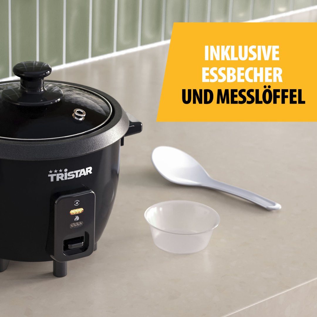 Tristar Reiskocher Tristar RK-6141 Reiskocher – 0,6 Liter – Antihaftbeschichtung – Warmha, 300 W, 0,6 L Inhalt - Warmhaltefunktion