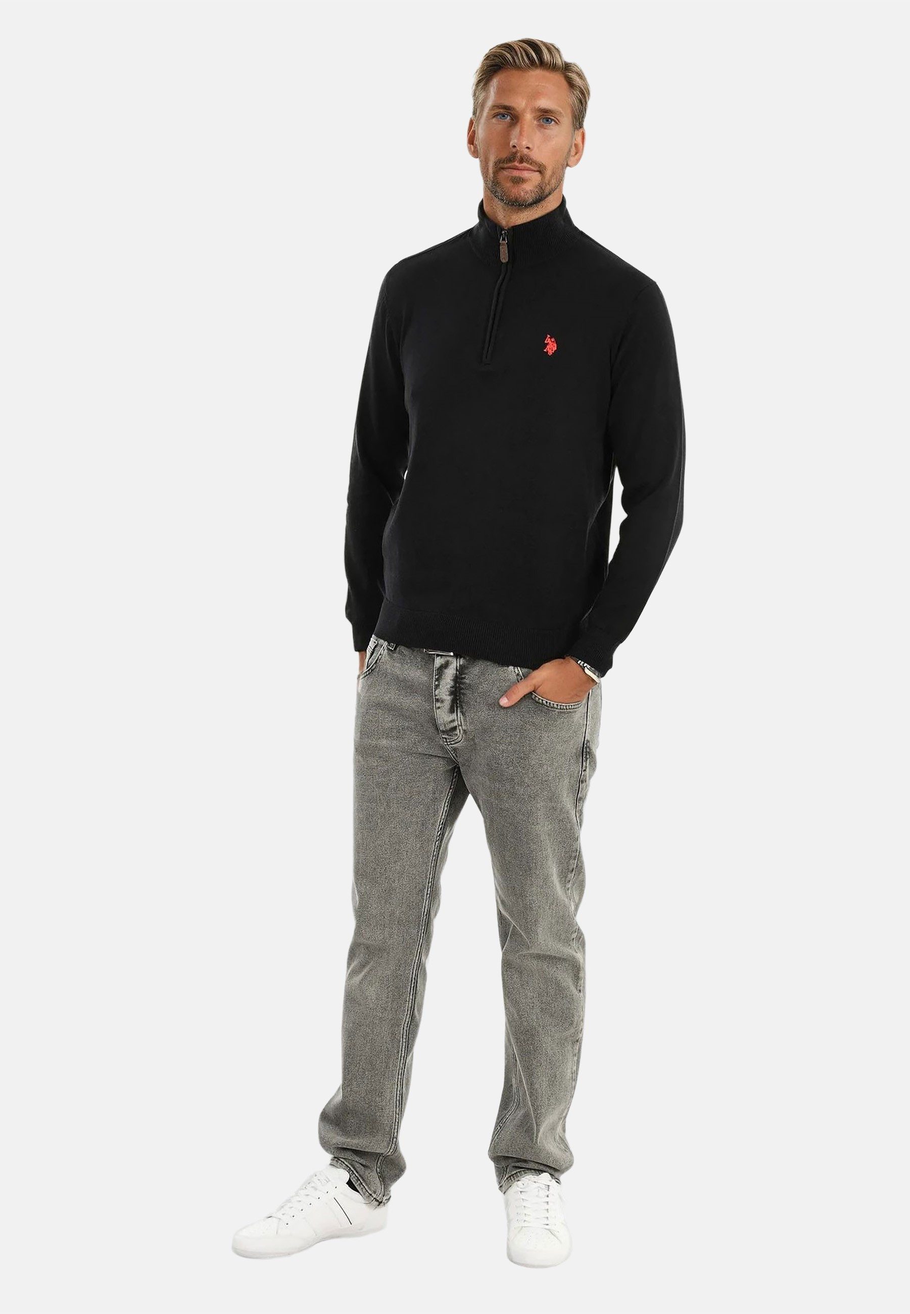 U.S. Polo Assn. Stehkragenpullover Stehkragenpullover USKnooxx – Herren Hal günstig online kaufen