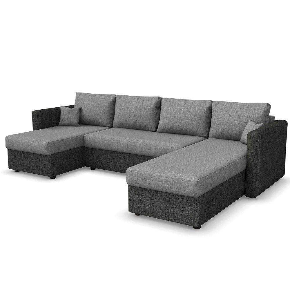 VitaliSpa® Wohnlandschaft, Anthrazit/Schwarz, 290 cm, mit günstig online kaufen
