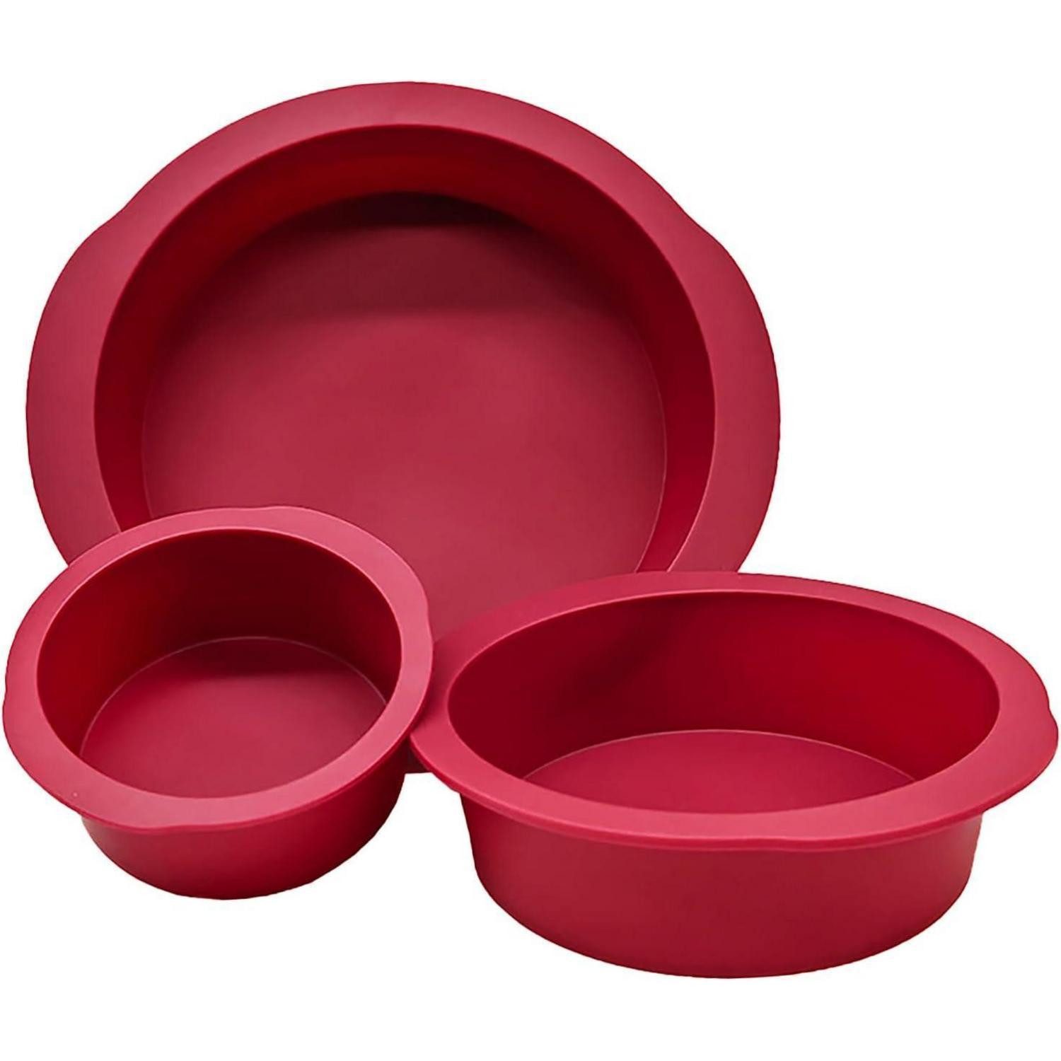 2 Stück Runde Silikon-Backformen – 15 Cm, BPA-frei, Hitzebeständig Bis 230°C, Für Kuchen & Desserts