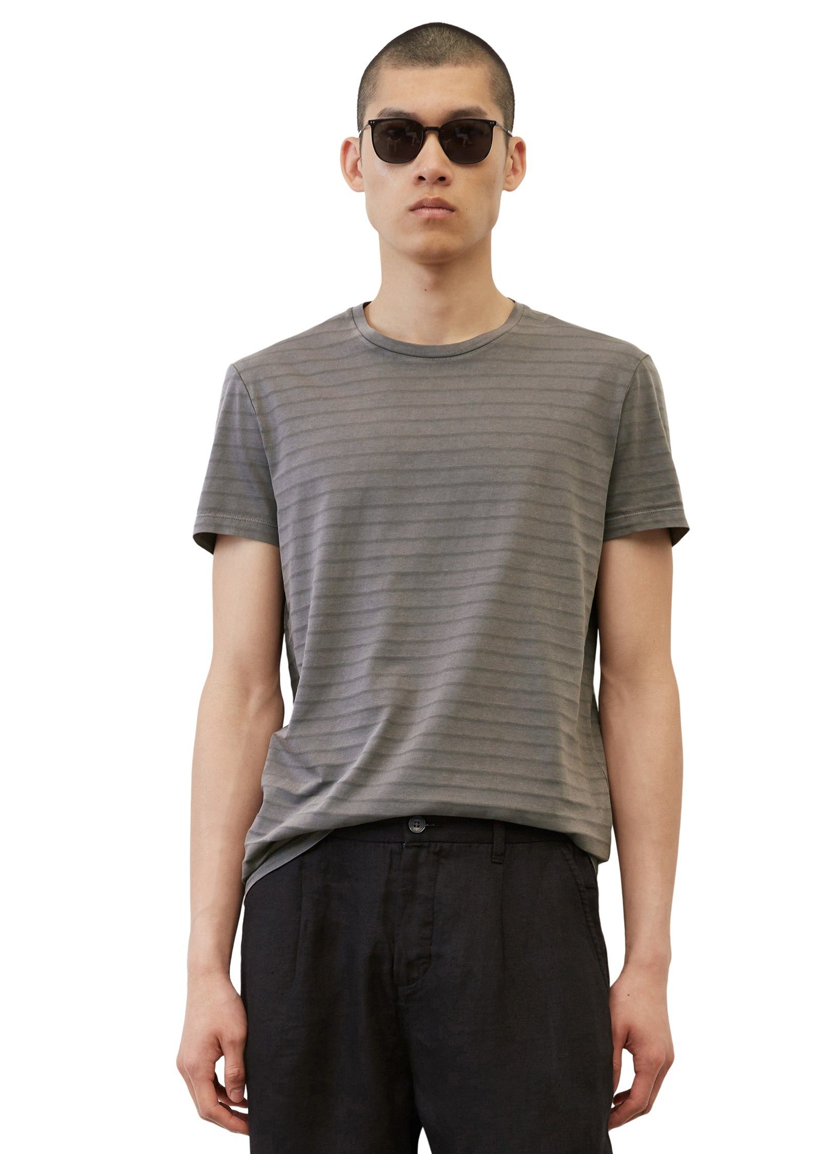 Marc O'Polo T-Shirt mit Cold-dye-Färbung grau