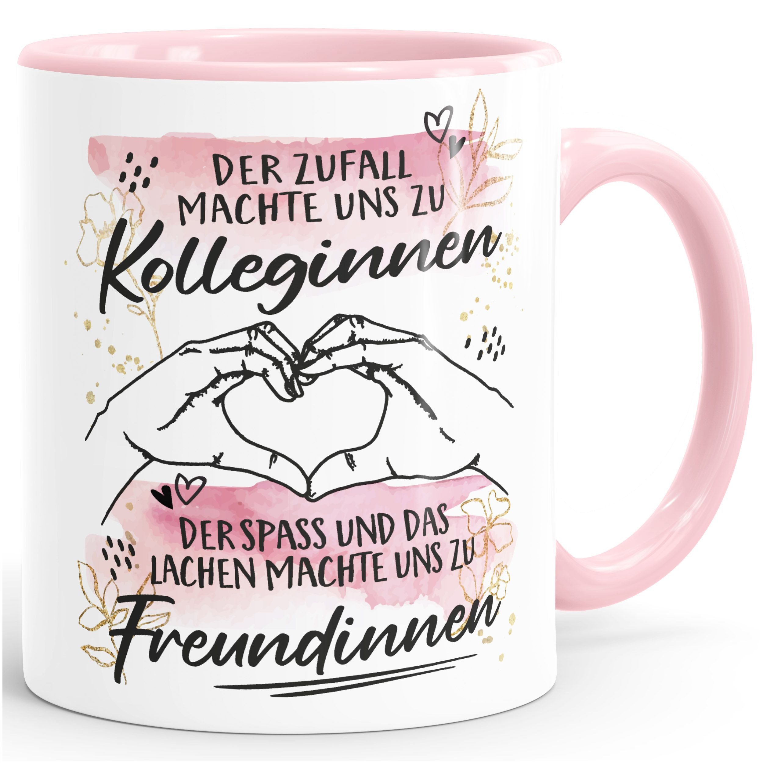 SpecialMe Tasse Kaffee-Tasse Der Zufall machte uns zu Kolleginnen Freundinnen Tasse, Keramik