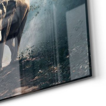 DEQORI Magnettafel 'Elefant im Wald', Whiteboard Pinnwand beschreibbar