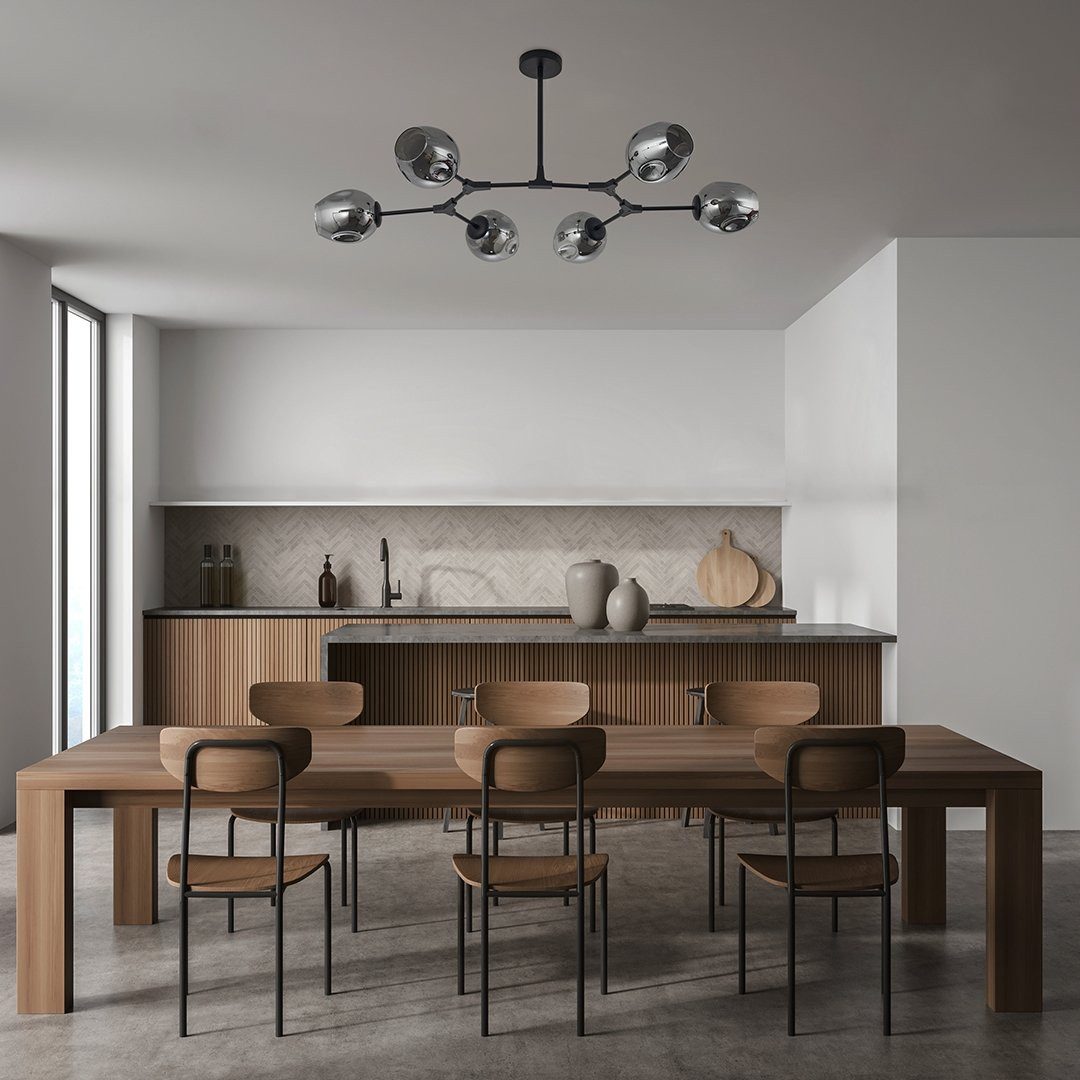 Neona Deckenleuchten URANOS Schwarz, E27 5W, Warmweiß