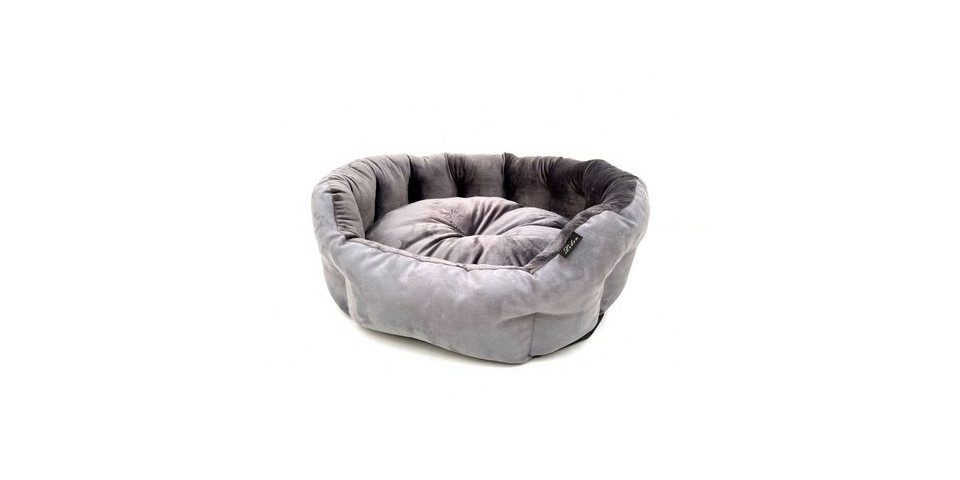 Lebon Hundekorb Lebon Hundebett Valentin 75 x 65 x 25 cm rund grau