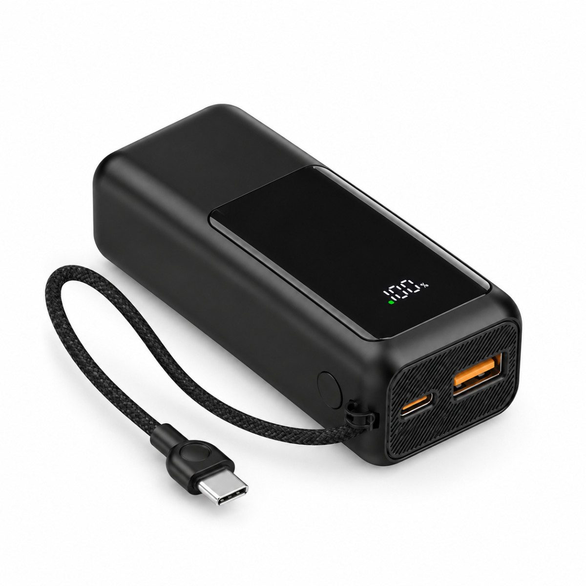 Platinet PMPB1020P Powerbank 10000 mAh (12, 5, 9, 10 V), 10000 mAh, 37 Wh, 20 W PD, Display und Pocket-Format