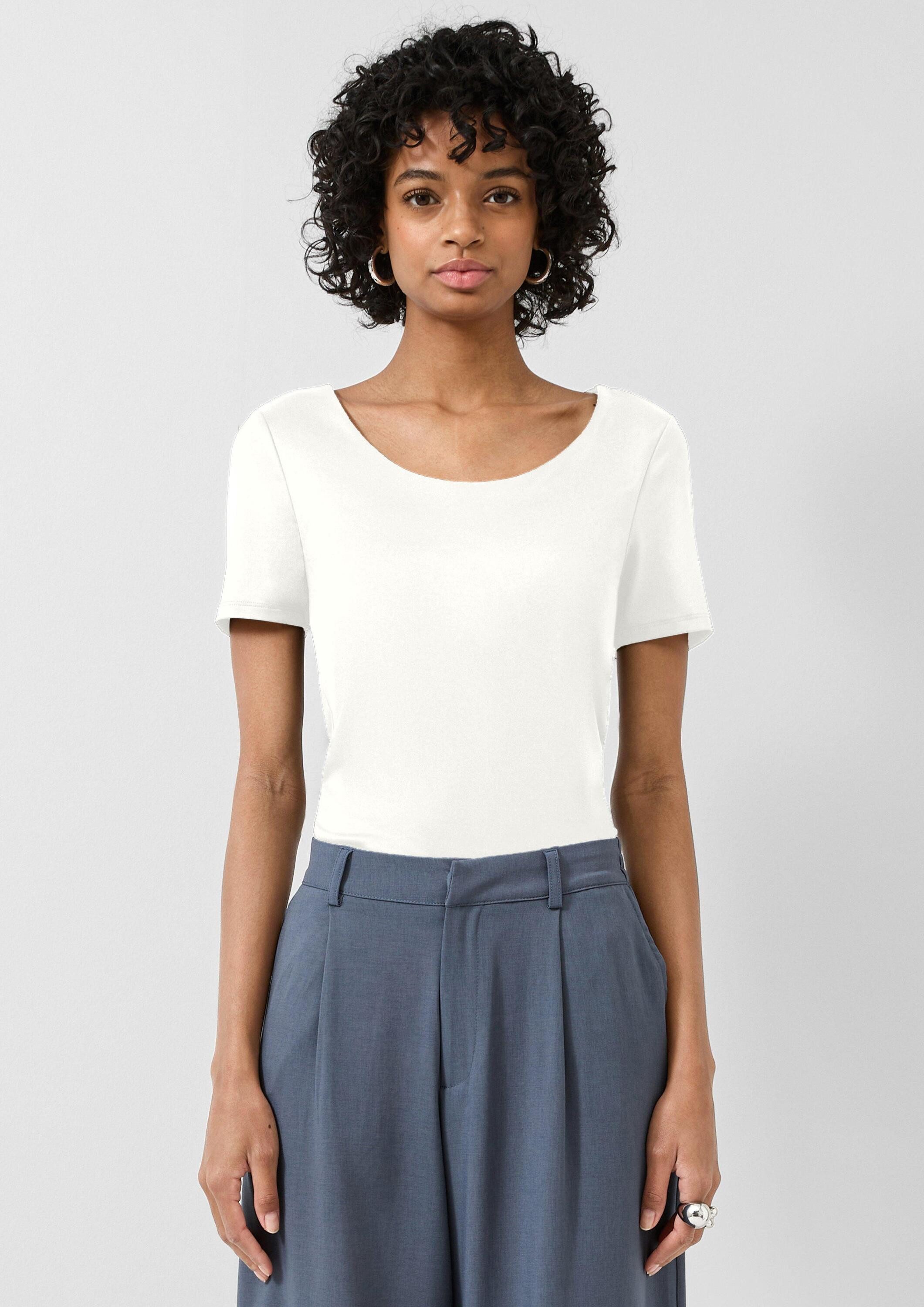 QS Kurzarmshirt T-Shirt Polyamid-Shirt