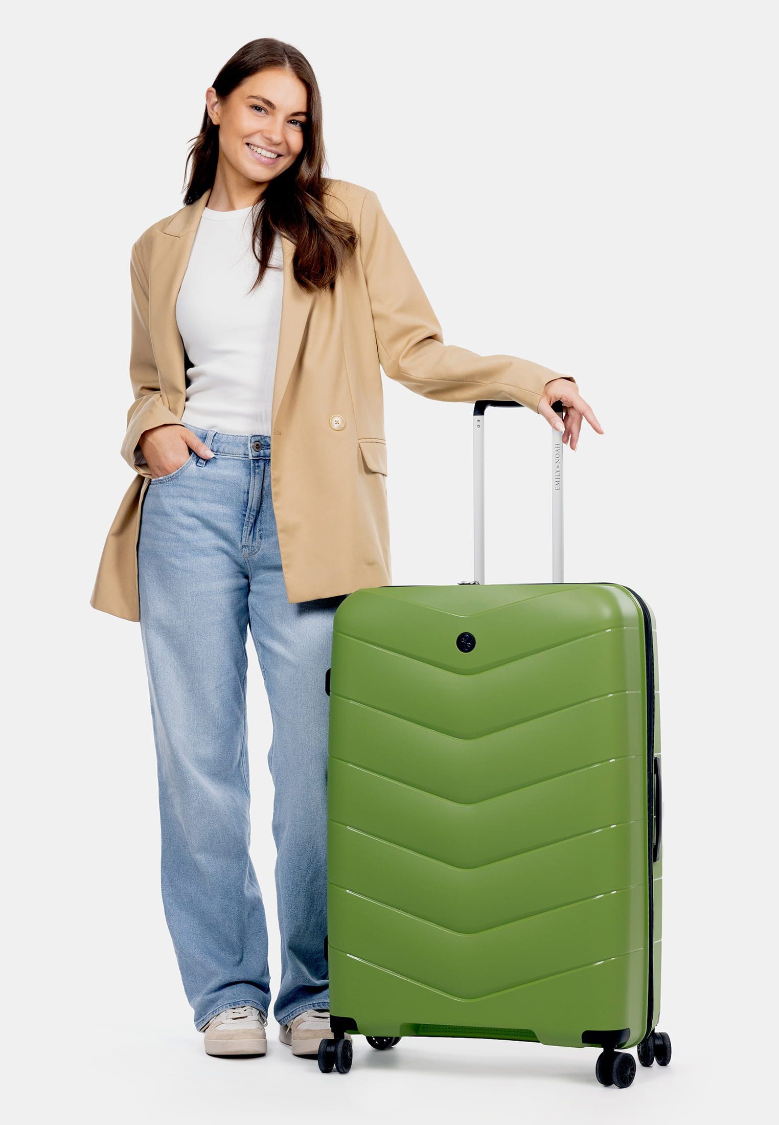 EMILY & NOAH Hartschalen-Trolley E&N Travelbestie Werner, 4 Rollen