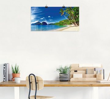 Artland Wandbild Paradies, Küste (1 St), als Leinwandbild, Poster, Wandaufkleber in verschied. Größen